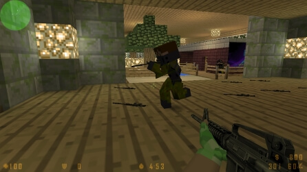 Counter-Strike 1.6 Майнкрафт скриншот 2
